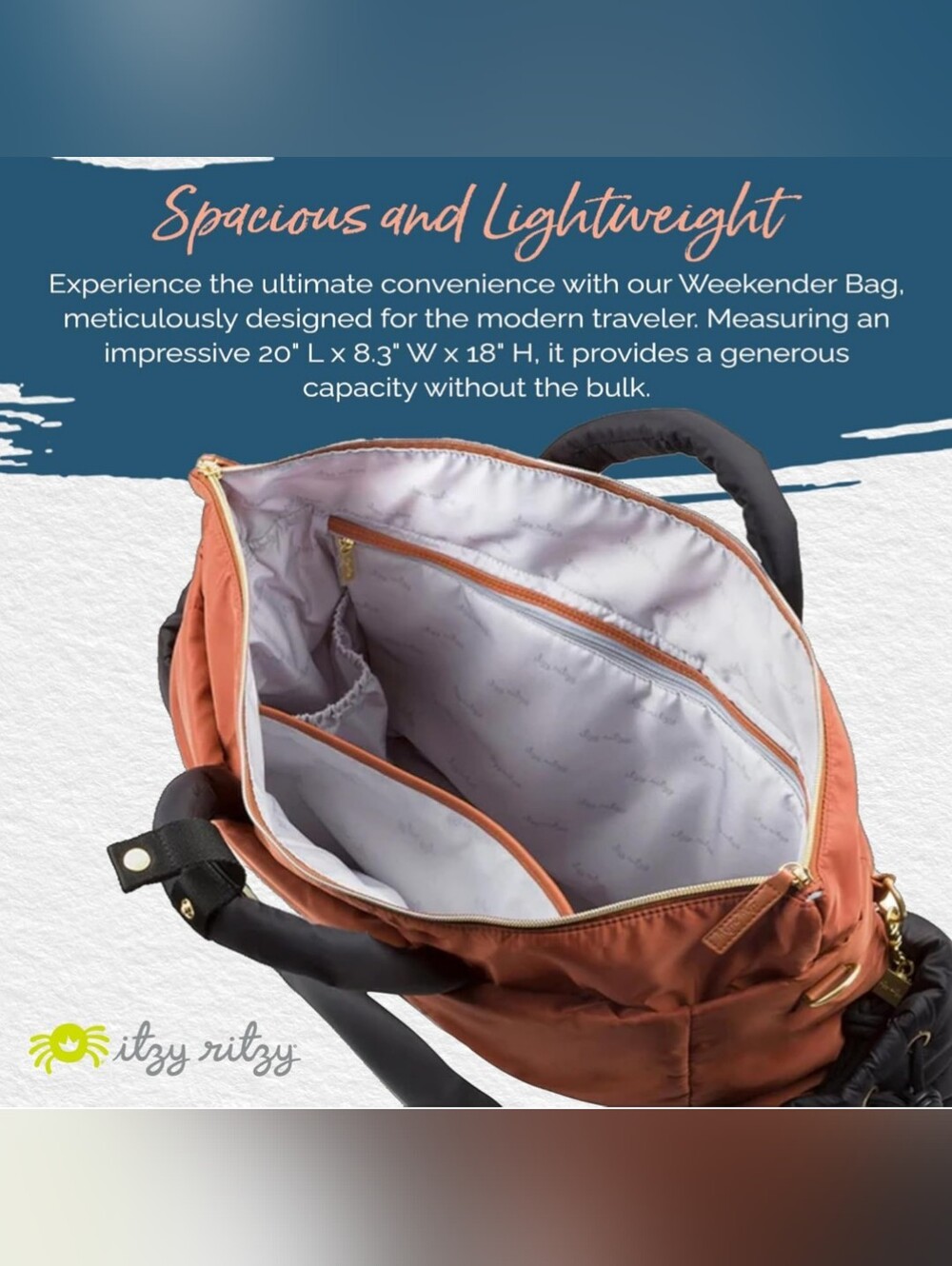 Itzy Ritzy Weekender Bag. - Picture 4 of 15